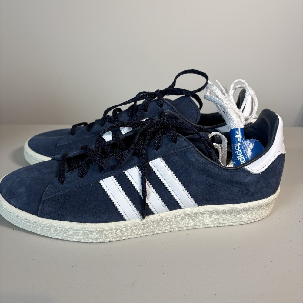 Men's adidas Campus 80s 9.5 Collegiate Navy Cloud White Off White FZ6153